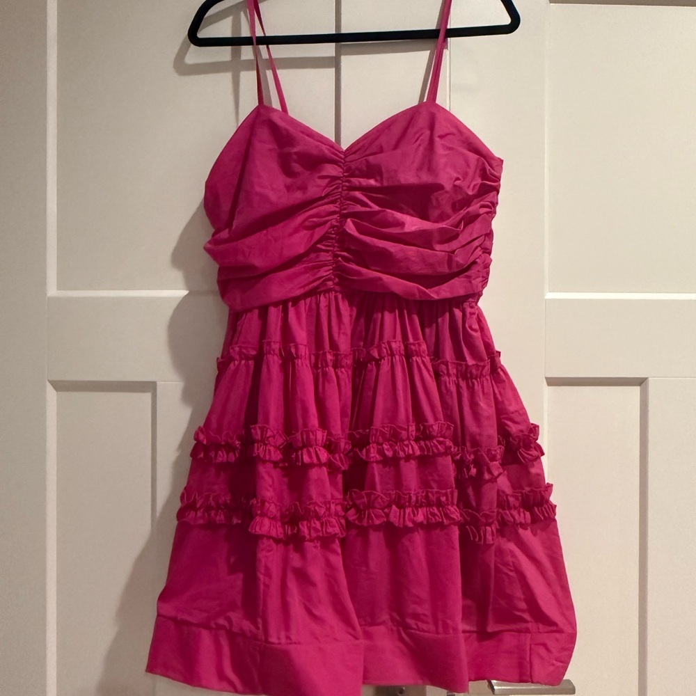 Showpo Fuchsia Ruffled Kids Dress